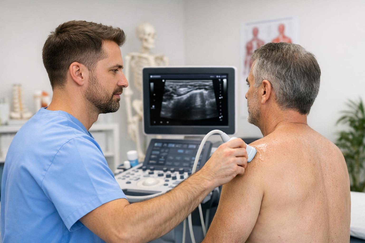 USG dla fizjoterapeutów: jak badanie ultrasonograficzne zmienia diagnostykę funkcjonalną układu ruchu